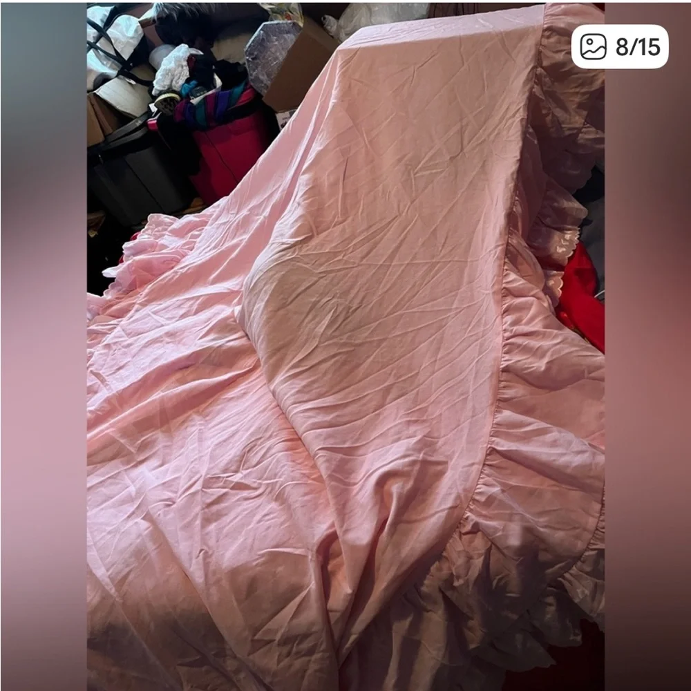 Canopy cover, bed spread, dust ruffle